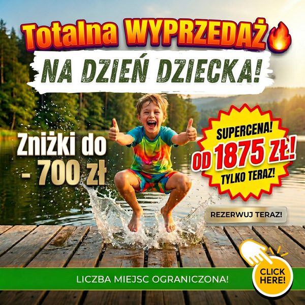 Promocja na Dzień Dziecka na Kolonie i Obozy 2026